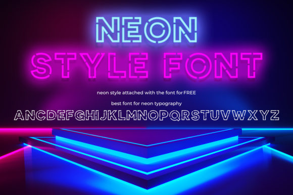 Exploring Neon Style: A Font Designed for Distinct Branding