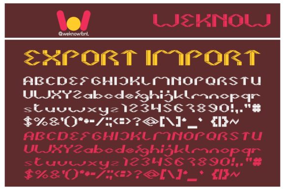 Export Import: A Font Designed to Break Digital Campaigns
