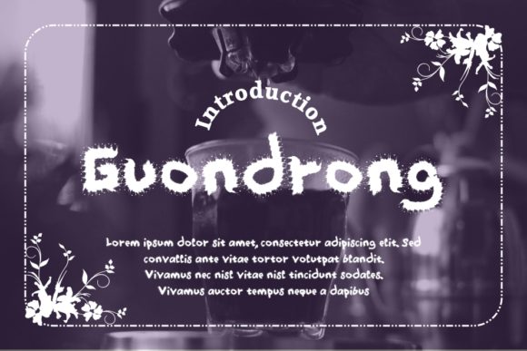 Guondrong: A Playful Display Font for Digital Branding