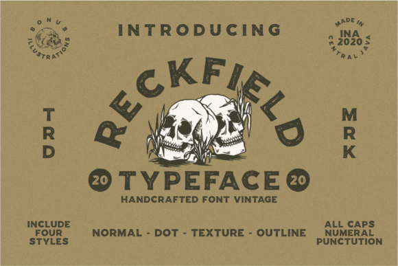 Reckfield: A Hand-Drawn Font for Editorial Mood