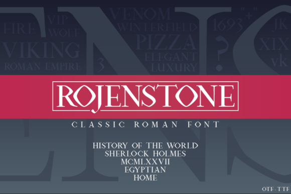 Rojenstone: The Classic Serif Font for Building a Better Business Brand