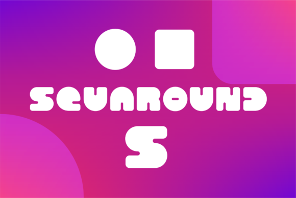 Squaround S: A Playfully Conceptual Display Typeface for Web Design