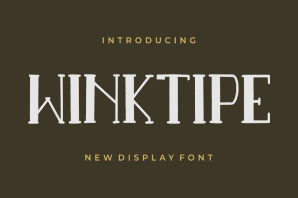 Winktipe: A Disarming Font That Feels Like a Conversation